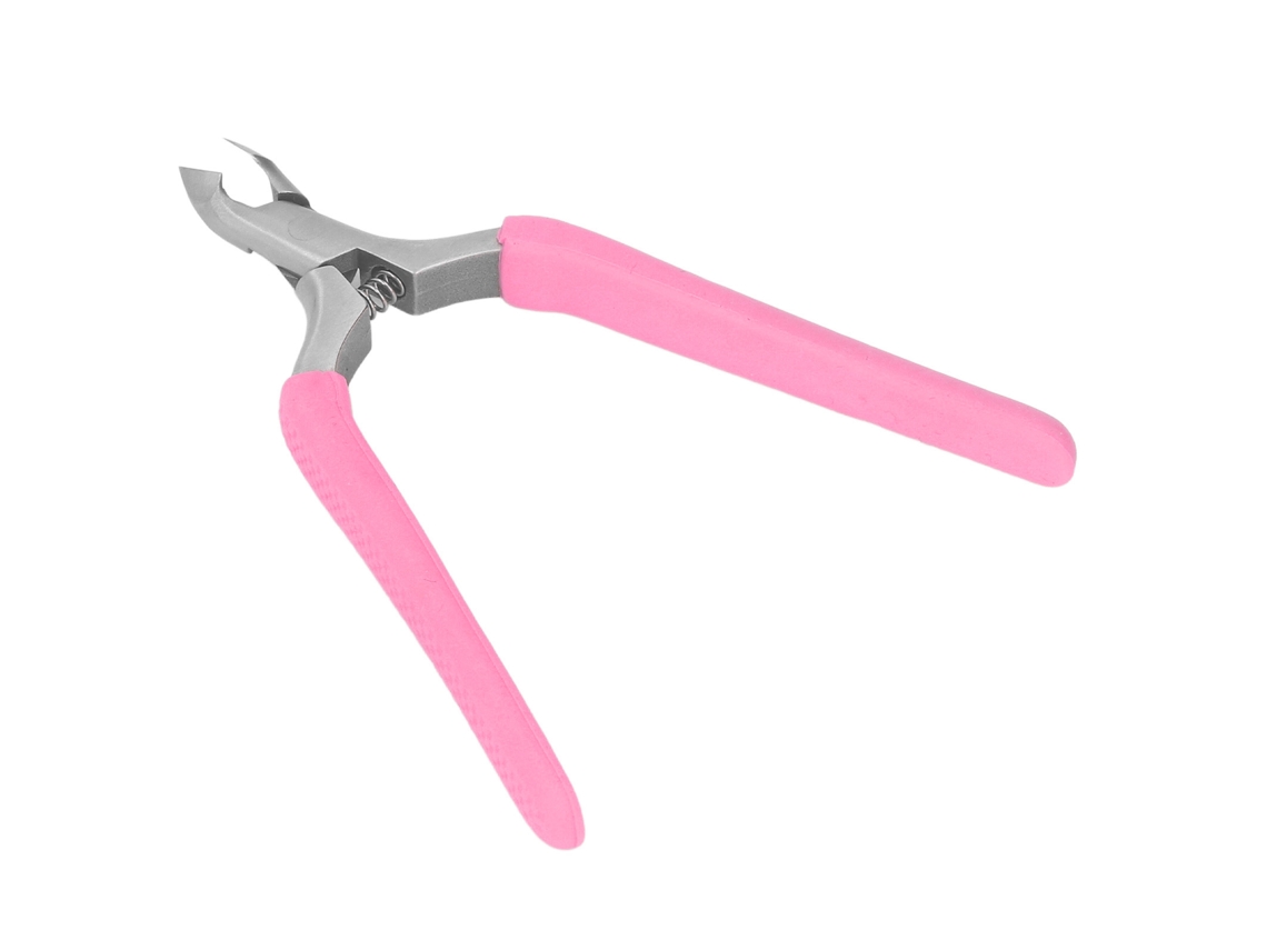 Tijeras De Cutículas Para Uñas Herramientas De Manicura Trimmer Quitacutículas Acero Inoxidable Rosa
