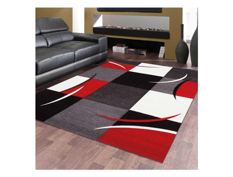 Tapete DEZENCO (200 x 290 - Poliprolileno - Vermelho)