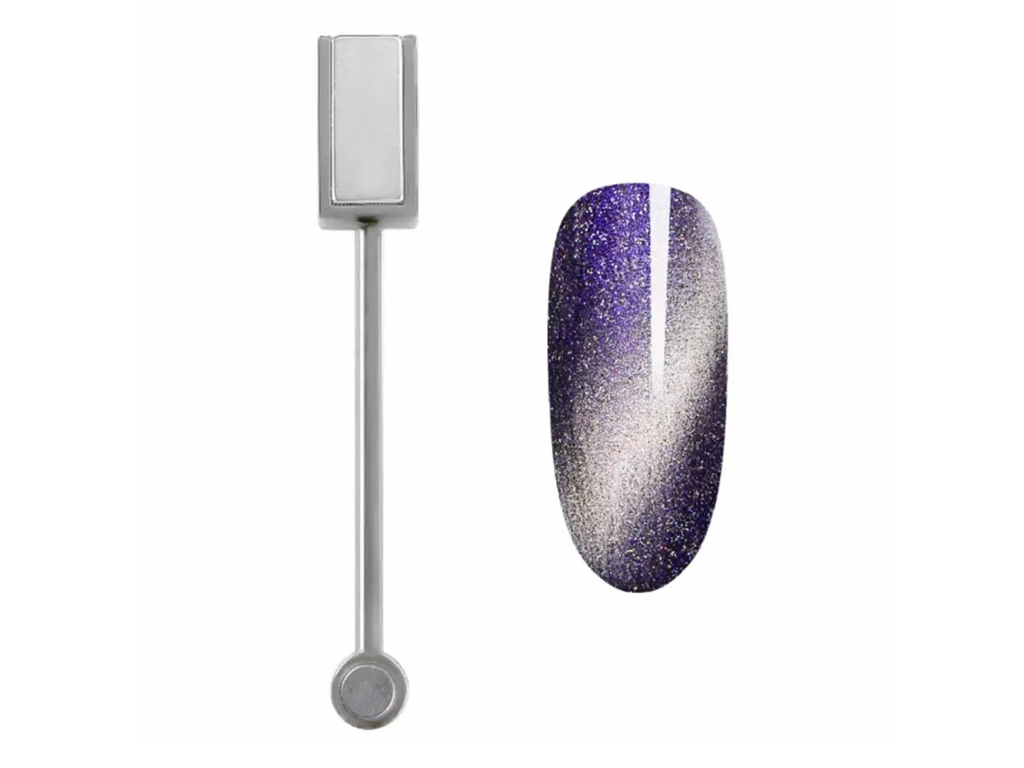 Magnet De Manicure De Cabeça Dupla Portátil Com Força Magnética Para Arte De Unhas Salão E Lar