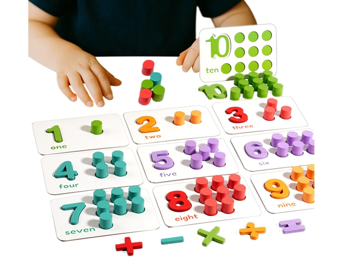 Planche À Compter Com Chevilles Para | Jouet Éducatif Mathématique En Bois,jouets De Comptage Pour Gokoco