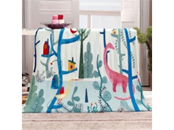 Manta de Lã Fansu Estampa 3d em Microfibra Quente e Macia Ideal para o Inverno Perfeita Cama Ou Sofá Adequada