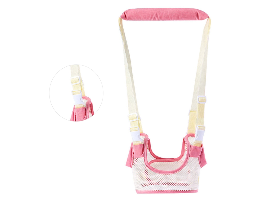 Primerox arnês de Segurança para Bebê Andar Rosa Confortável Respirável com Cordão para Crianças 6 19 Meses