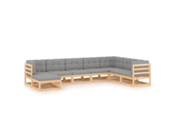 Garden Lounge Set, Garden Lounge Sets Vidaxl Cinzeto Madeira De Pinho (n/a)
