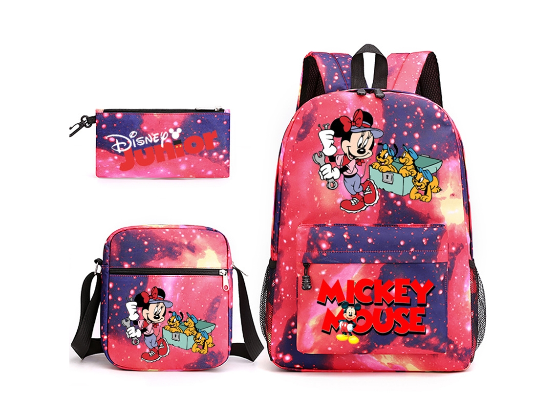 KOHREE Conjunto de Três Peças de Mochila de Estudante Do Mickey Mouse