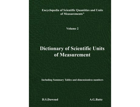 Livro Dictionary of Scientific Units of Measurement - Volume II de DS Dawoud (Inglês)