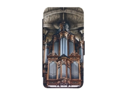 Capa Flip Para Iphone 17 Com Estampa De Órgão De Igreja