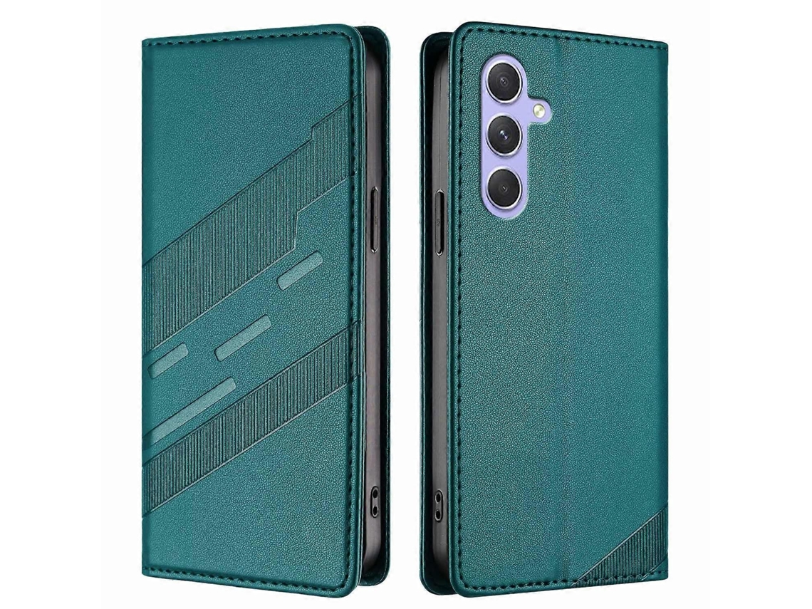 Capa De Couro Com Suporte E Estampa Estilo Punk Para Samsung Galaxy A55 5g
