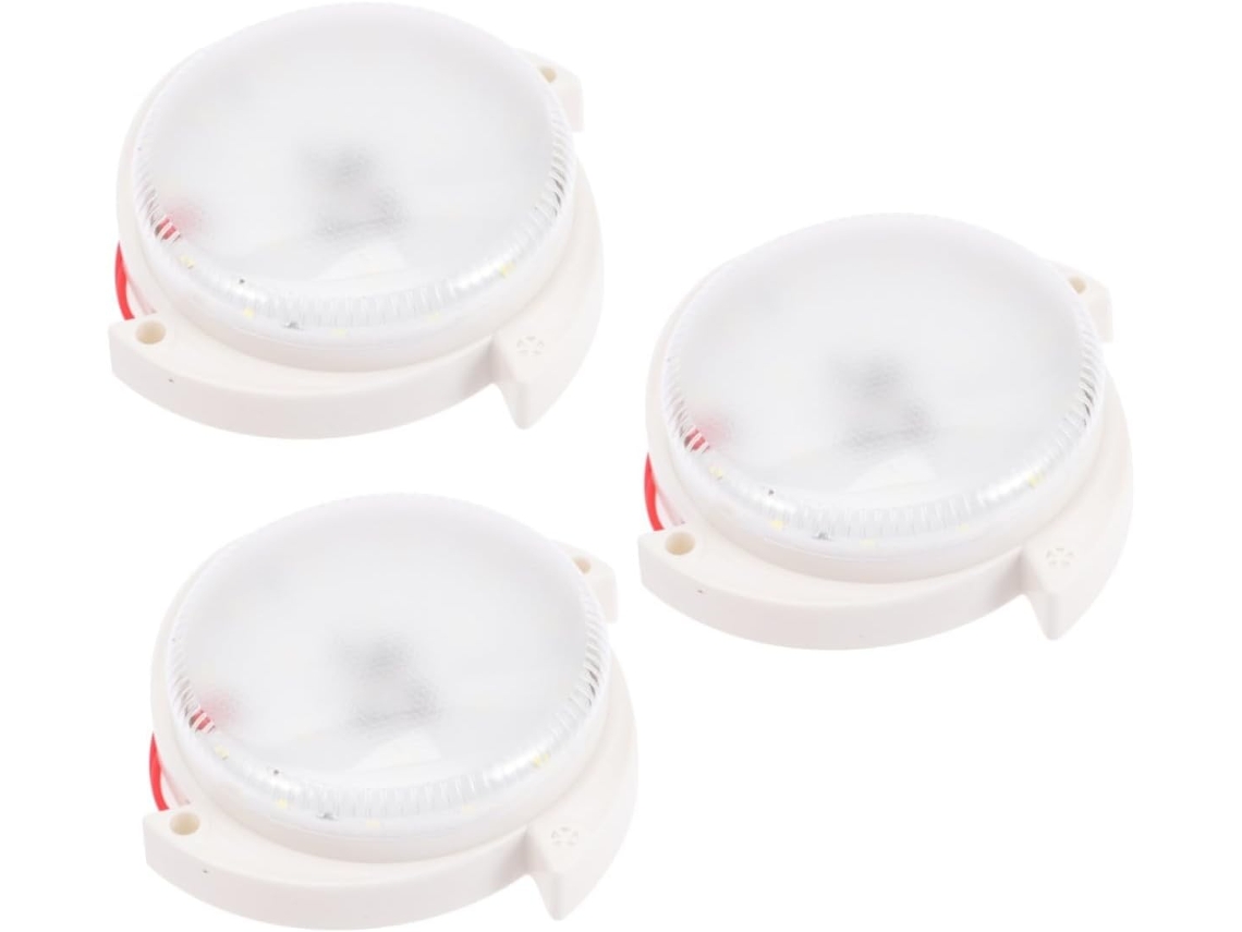 Conjunto de 3 Luminárias de Teto Led com Sensor de Som e Movimento, Iluminação Inteligente para Corredor e SFUSHOS