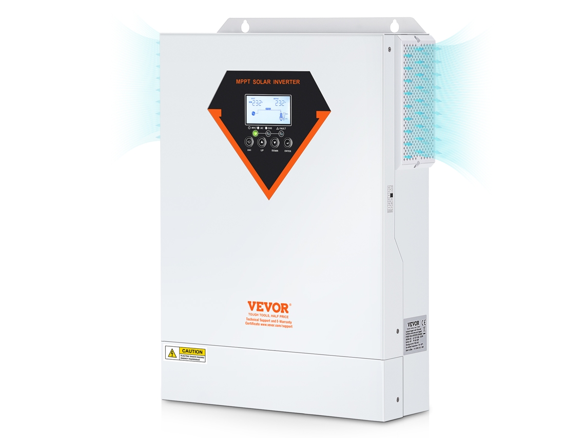 Inversor Solar Híbrido de 5500 W 230 V com Controlador Solar de 100 a Mppt VEVOR