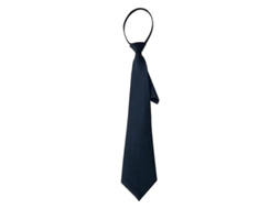 2026 corbata Clip On Negra para Homem Mulher Porteiro Mestre de Cerimônias Crematório Acessório de Vestuário Poliéster Fecho Estilo Formal