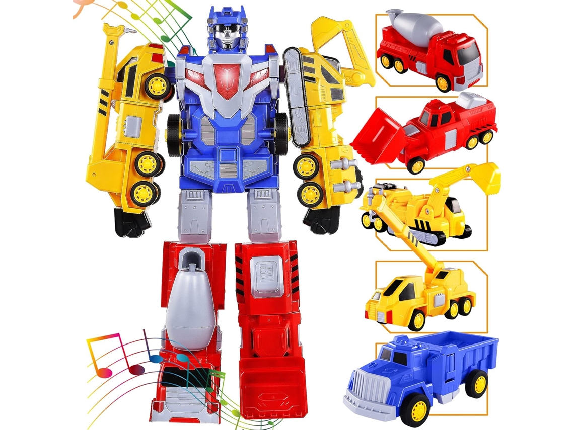 Brinquedos para Meninos de 3 4 5 6 7 Anos Veículos de Construção Transform Robot Kids Toys Stem Building Brinquedos Infantisde 4 a 8 JEDBESETZT