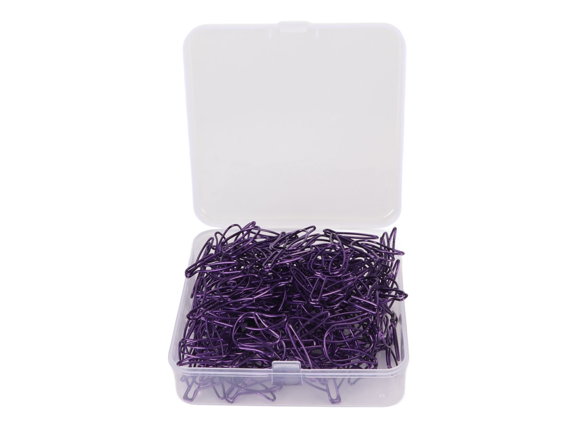 70 Clips de Papel Florais Lilás Bonitos com Forma de Flor Desenhos Animados
