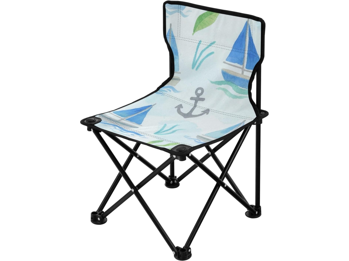 Cadeiras de Camping Alipis em Ferro e Tecido e Aço e Pe Dobrável, Leve, Resistente Ideal para Camping