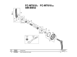 Deore M610 4 Unidades Pretoshimano