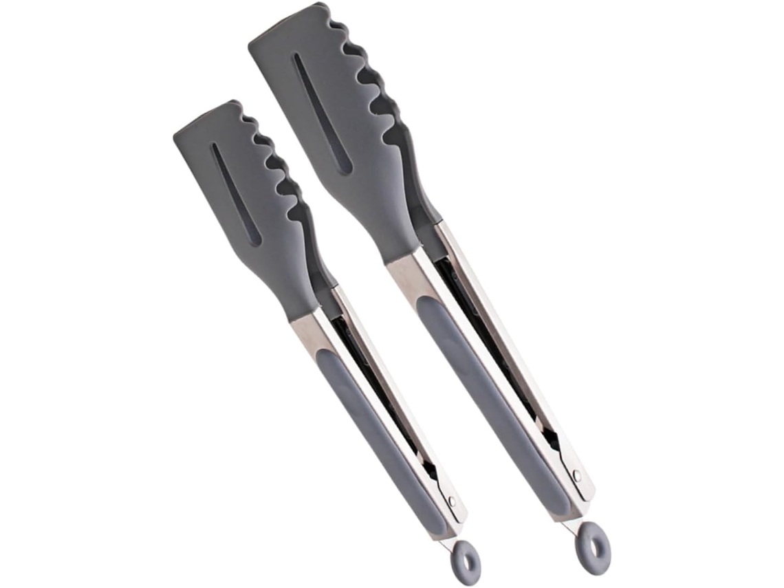 Conjunto De 2 Pinças Silicone Supvox Para Churrasco, Pastelaria E Bife Em Buffets