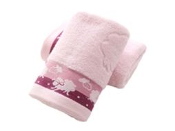 Conjunto de Toalha NEVEANCE Mão Decorativas Lavagem Algodão Rosa - 2pcs (34x75cm)