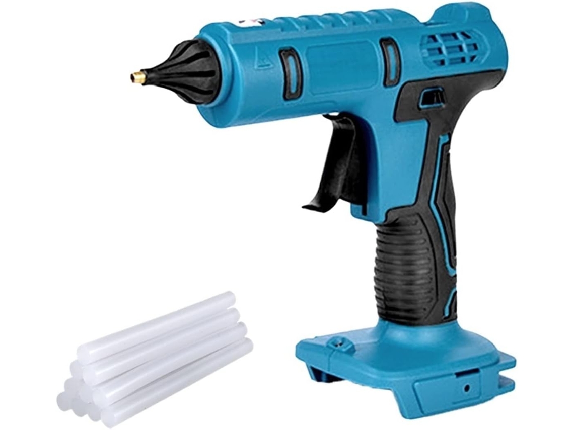 Pistolet À Colle Termofusível Sans Fil Avec 10 Peças 11mm Bâtons Anti brûlure Recarregável SFUSHOS