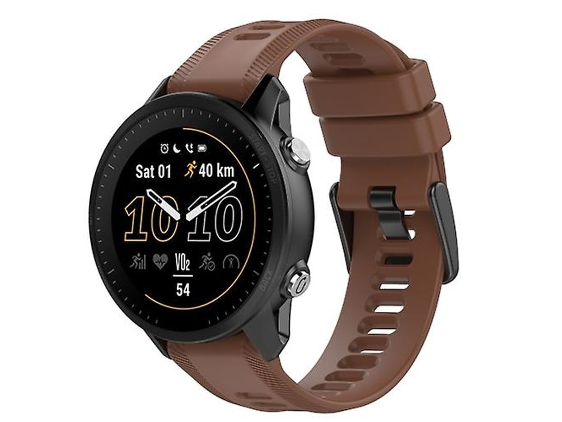 Lurelia Pulseira De Silicone Marrom 22 Mm, Compatível Com Garmin Approach S62