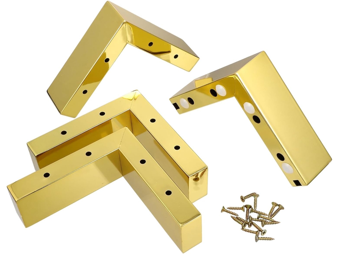 Protetores De Móveis Easy Para Pés Ferro Dourado, Elevador Reforçado,