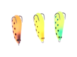 3 Isqueios de Silicone com Anzol para Pesca