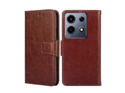 Capa De Celular Em Couro Com Textura De Cristal Para Infinix Note 30 Vip 5g