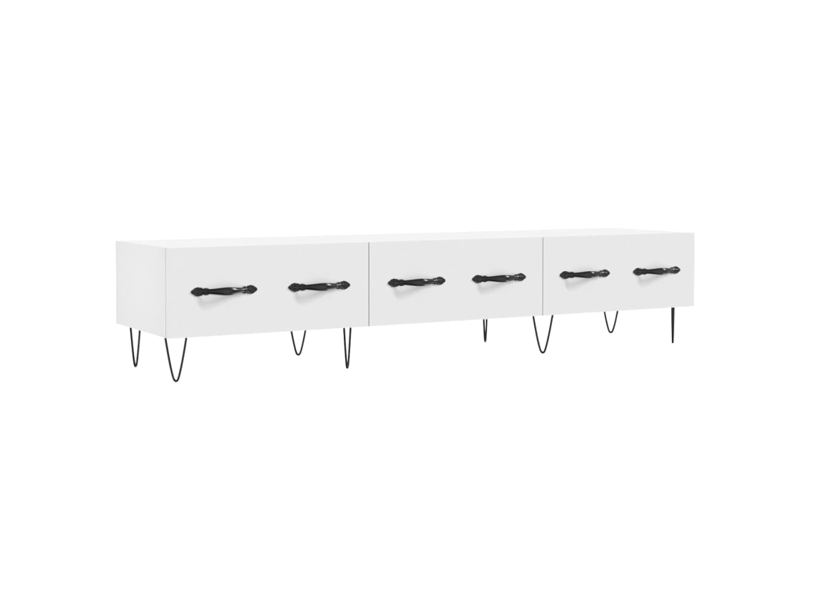 Tv Cabinet, Tv Cabinets Vidaxl Branco Madeira Processada (n/a)
