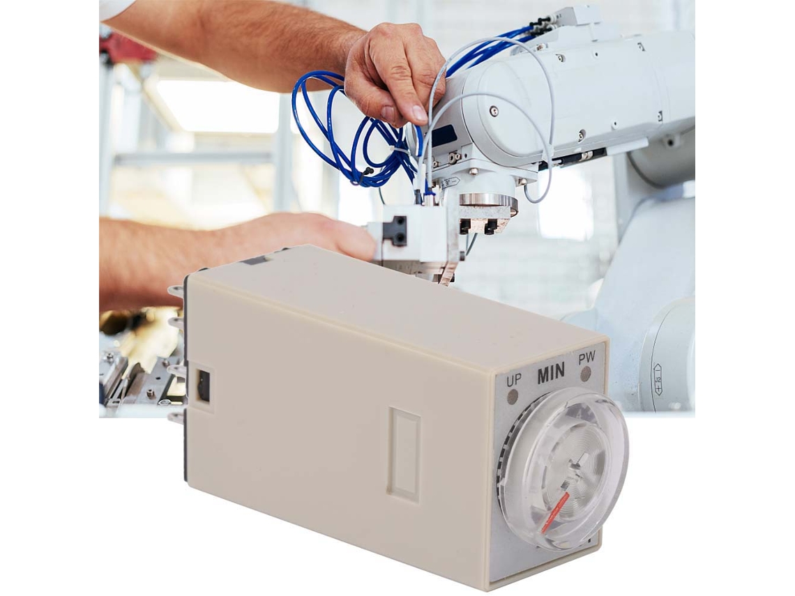 Relé De Temporizador De Precisão Com 8 Pinos E Alimentação De 24v Da Laxiscreed