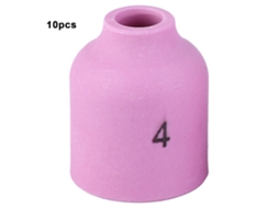 10 Peças De Bico Cerâmico 53n58 4 Para Soplete Tig Wp-9/20/22/24/25 (53n59,53n60,53n61,53n61s)
