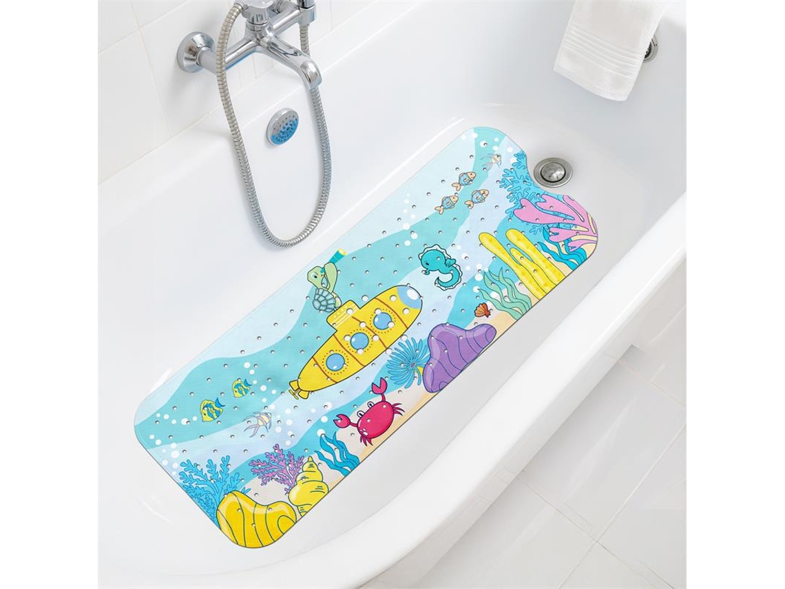 Tapete de Banho Antiderrapante Chuveiro Banheira para Bebês HENTEN HOME 70x40 Cm