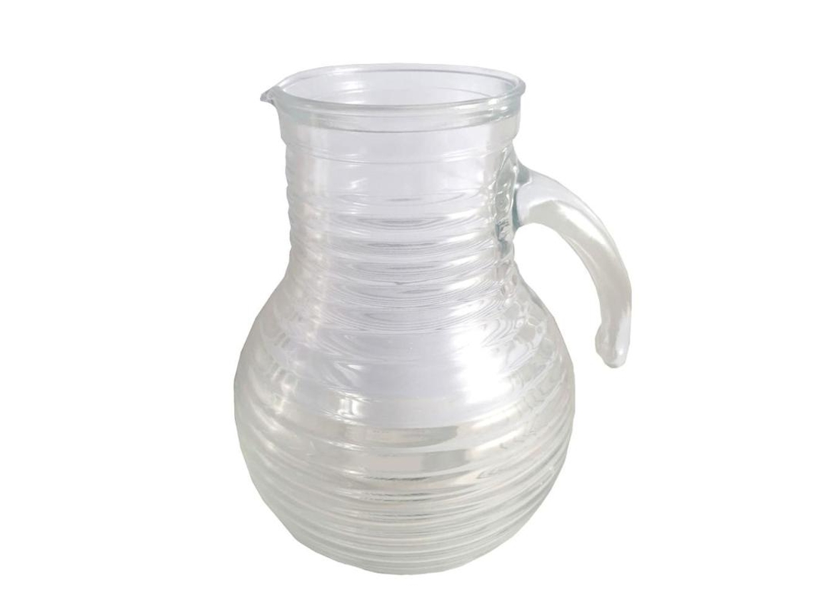 Jarra Vidrio Relieve 2 Litros Bormioli