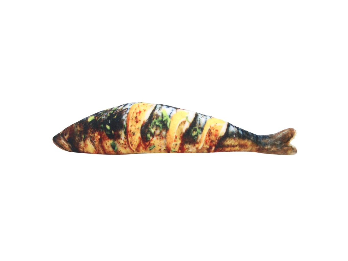 Almofada De Pelúcia De Comida Simulada, Macia E Única, Formato De Peixe Assado