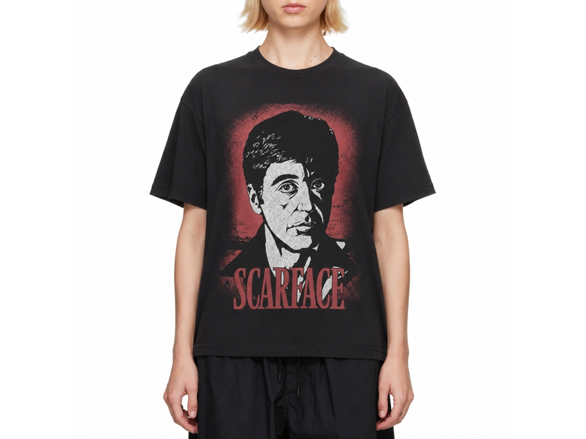 Rockinstone Scarface Face Smoke T-shirt Size:xl
