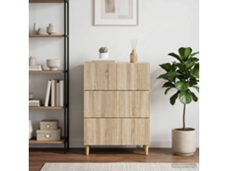 Vidaxl Gabinete De Gavetas 66 X 34,5 X 90 Cm Derivados De Madeira