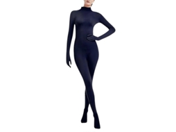 Traje Zentai Unissex Macacão Tight Fitting Cor Solid Adulto Traje de Cena Performance M Armada