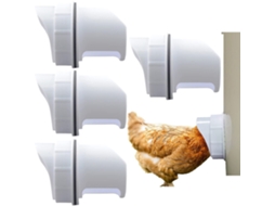 Alimentador De Frango 3 Portas Resistente A Chuva