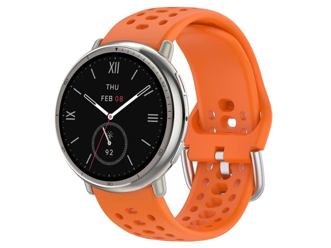 Pulseira Esportiva De Silicone Com Furos, 20 Mm, Para Amazfit Active 2