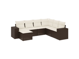 Garden Sofa Set, Garden Sofa Sets Vidaxl Marrom Rattan / Vime (n/a)