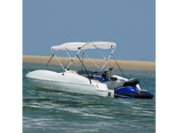 Vidaxl Toldo De 3 Arcos Bimini C/ Paredes Laterais 183x(154-167)x137cm
