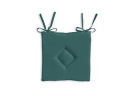 Hoje - Galette De Chaise Classy - 40 X 40 Cm - Verde Esmeralda
