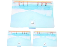 Capa Fichário Com 3 Argolas, 6 Argolas, Design Vibrante E Brilho Duradouro, Material Em Pvc E Metal, Resistente