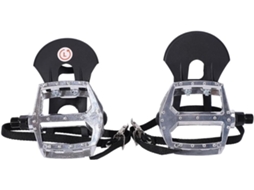 Pedais antiderrapantes de alumínio para bicicletas ergonômicas.