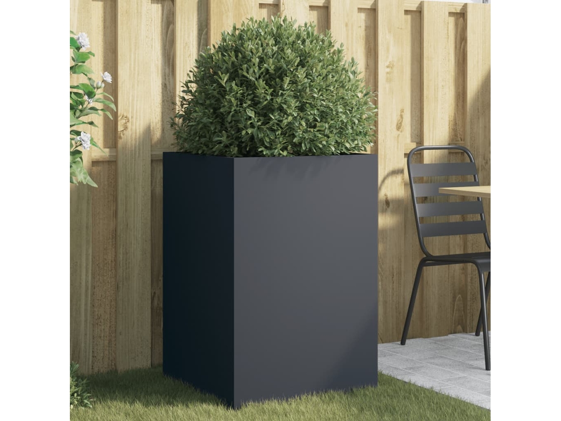 Vaso/floreira 52x48x75 Cm Aã§o Antracite Dkd Home Decor