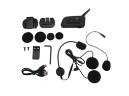 Fone de Ouvido Bluetooth Sem Fio para Capacete de Motocicleta, intercom em Tempo Real 1200m, À Prova D'água EOOCOO