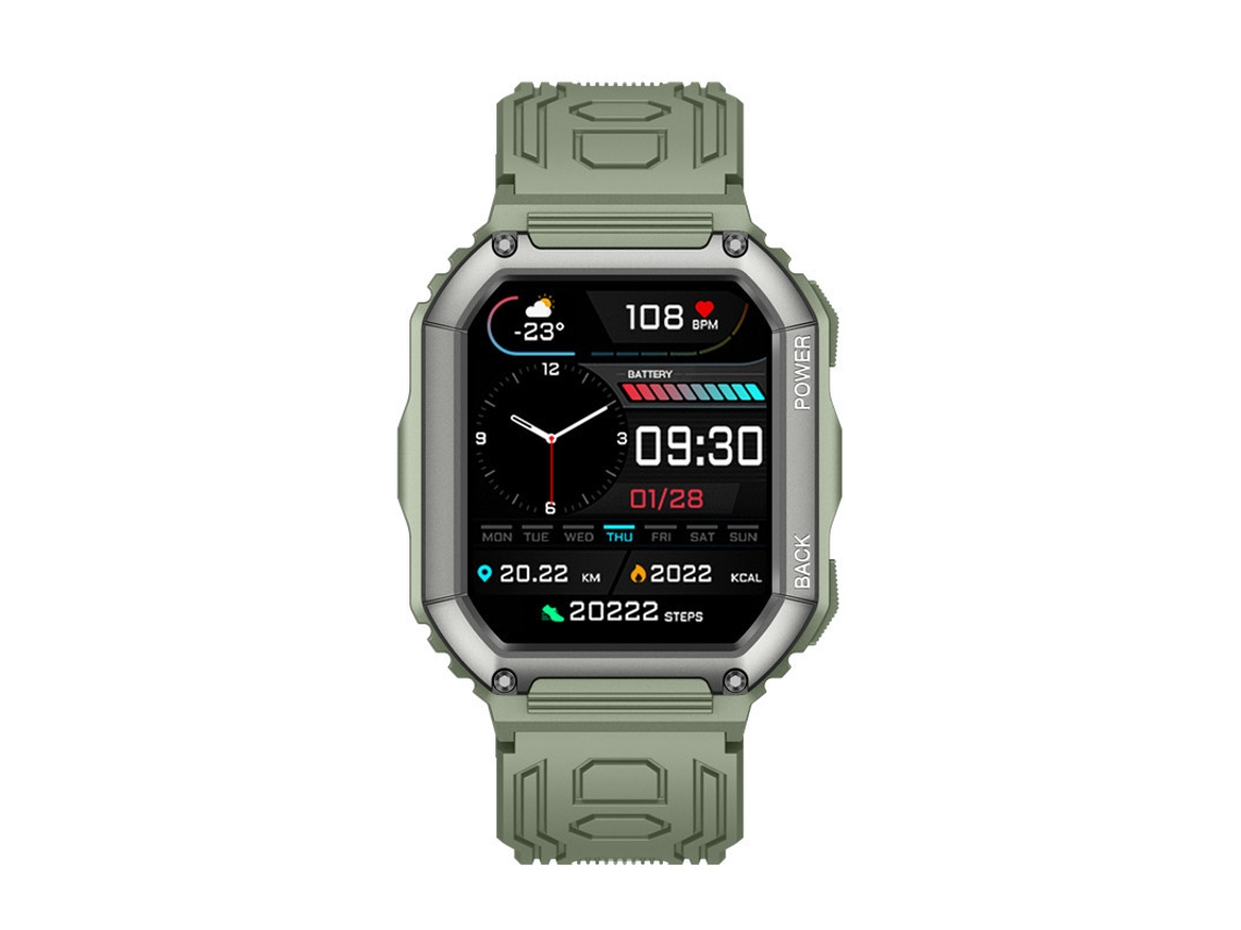 Smartwatch YIZHOOD Te678 Android Ios Verde