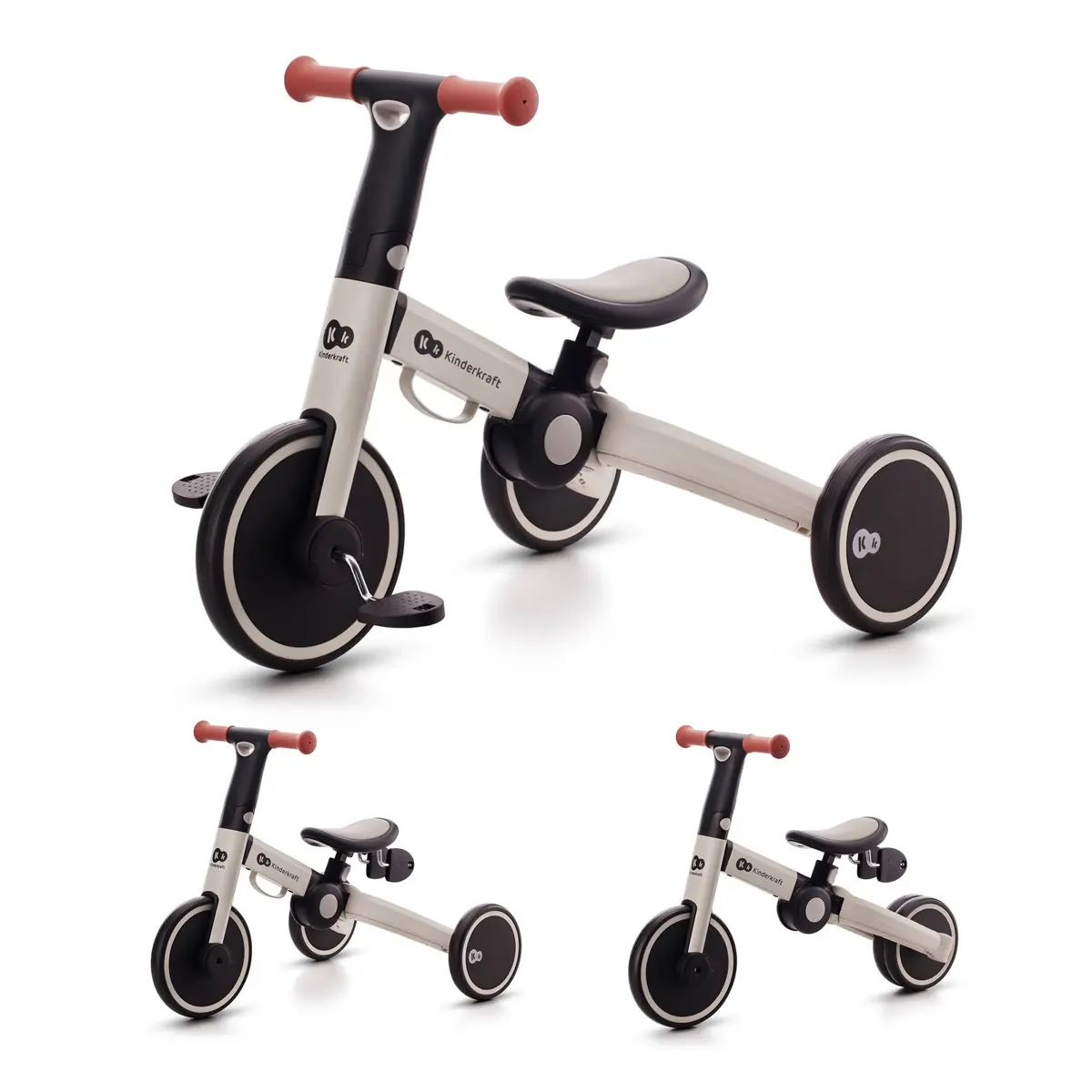 Triciclo Kinderkraft 4trike Cinzento