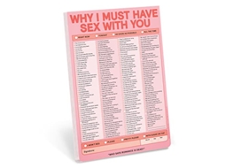 Livro Knock Knock Why I Must Have Sex With You Pad de Knock Knock (Inglês)