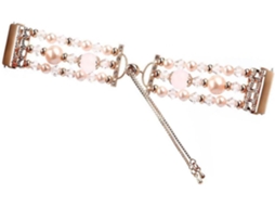 Pulseira De Ágata Cristal Para Relógio Inteligente Compatível,