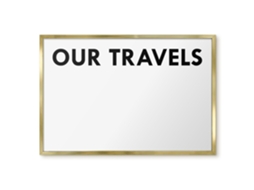 Magnetic Board Our Travels For The Living Room Espelharte (60x40 Cm)