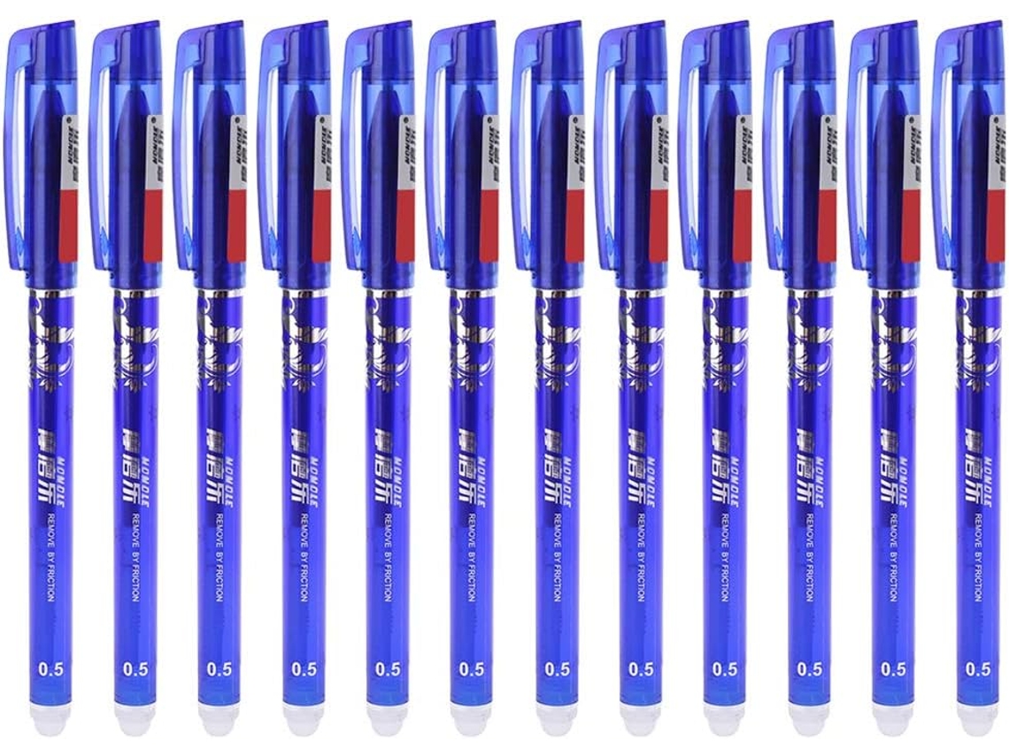 Canetas De Gel Apagáveis Mágicas Criativas 0,5 Mm, Tinta Azul,