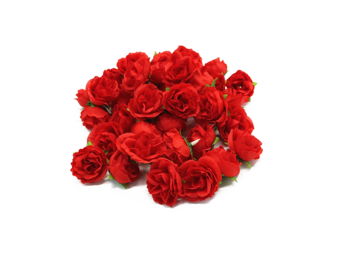 50 Cabeças de Rosa Simulada de Seda LAXISCREED